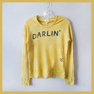 Sundry Women's Darlin Sweatshirt, Mustard, Size 2